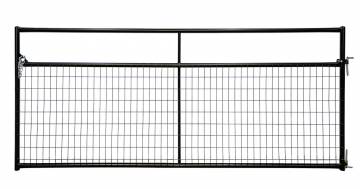 Image of item: Black 4'wire filled  gate w/2x4 8gaPanel